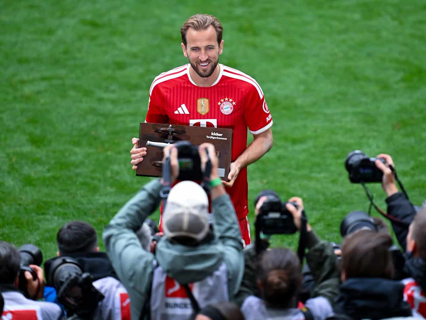 Auch der beste Torjäger Europas: Bayerns Harry Kane. (Archivbild) / Foto: Sven Hoppe/dpa