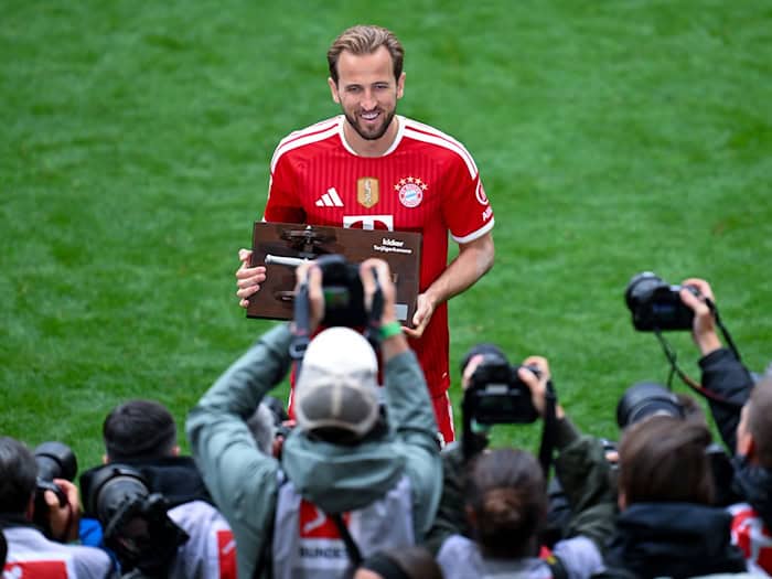 Auch der beste Torjäger Europas: Bayerns Harry Kane. (Archivbild) / Foto: Sven Hoppe/dpa