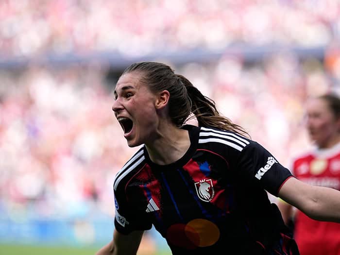 Jule Brand führte Lyon ins Finale der Champions League.  / Foto: Laurent Cipriani/AP/dpa