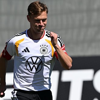Bei der WM gesetzt: DFB-Kapitän Joshua Kimmich. / Foto: Federico Gambarini/dpa