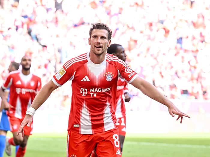 Letztes Heimspiel im Bayern-Trikot: Leon Goretzka. (Archivbild) / Foto: Harry Langer/dpa