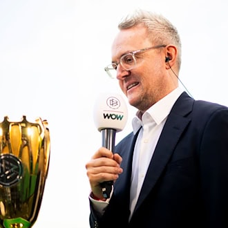 Alexander Wehrle hat auf die Proteste der Fans gegen den DFB reagiert. / Foto: Julius Frick/dpa