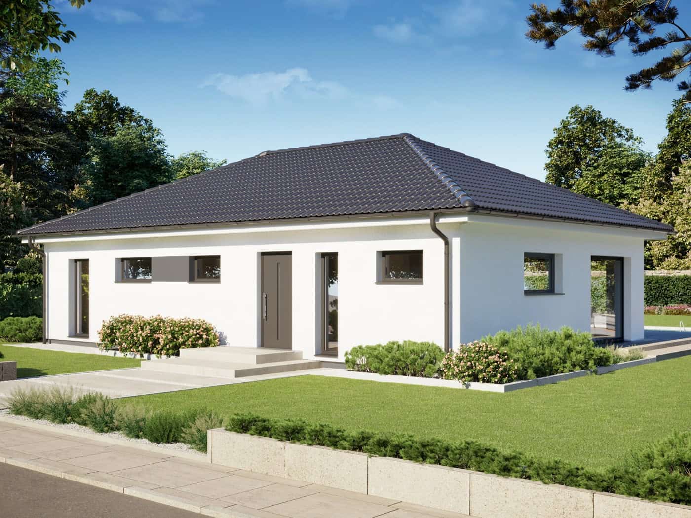 Ein Fertighaus-Bungalow von Danwood – modern, energieeffizient und barrierefrei / Foto: Danwood