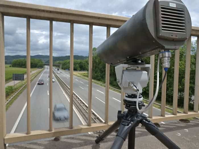 Die Monocam bei einem Test-Einsatz in Rheinland-Pfalz. (Archivbild)  / Foto: Harald Tittel/dpa