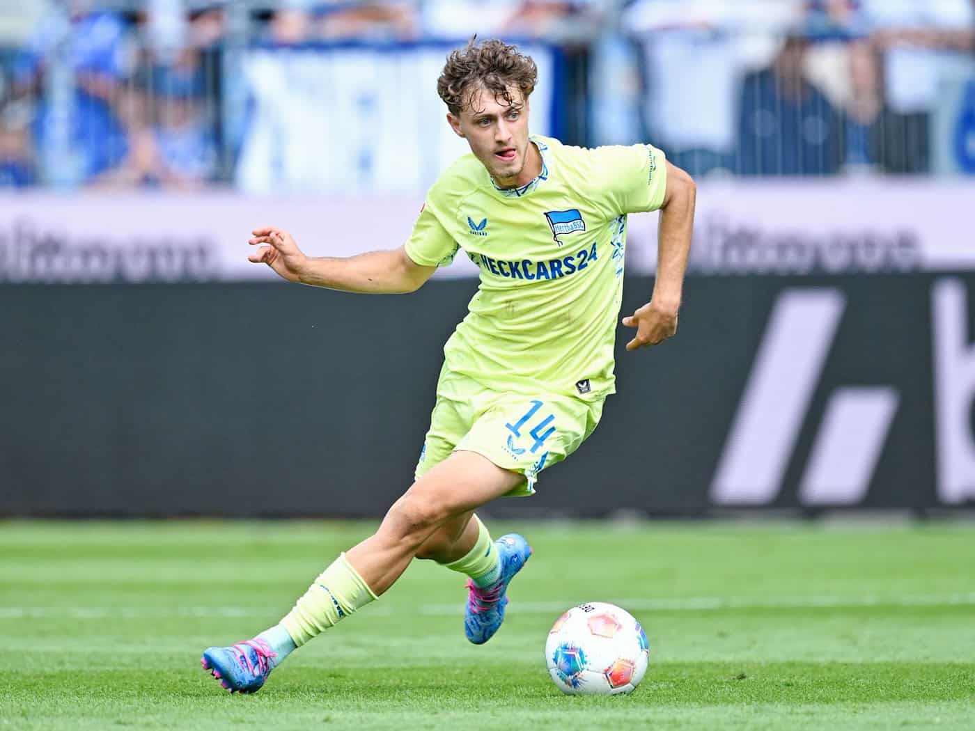 Mit Elversberg in der Bundesliga: Maurice Krattenmacher (Archivbild). / Foto: Uwe Anspach/dpa