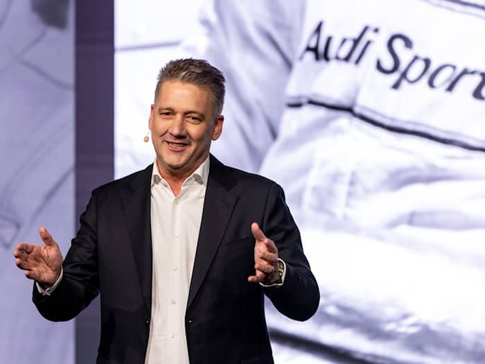 Zufrieden im Formel-1-Mittelfeld: Audi-Vorstandschef Gernot Döllner. (Archivbild) / Foto: Daniel Karmann/dpa