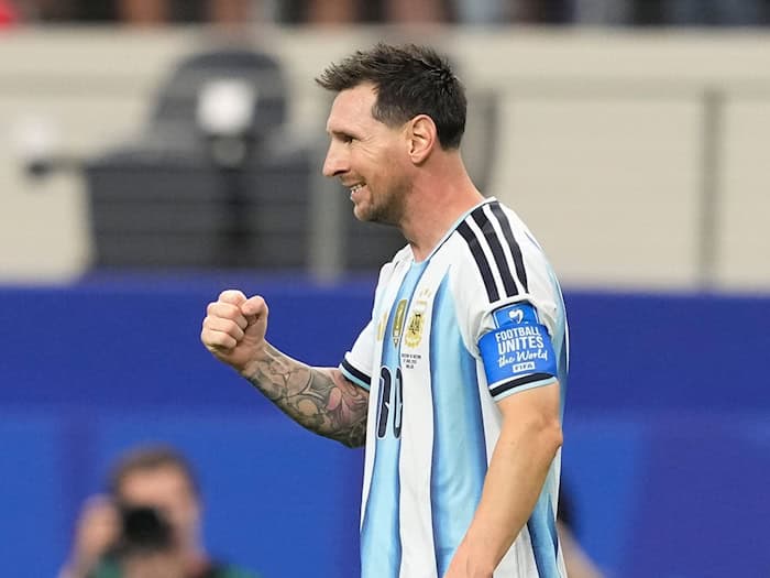 Aktuell WM-Rekordtorschütze: Lionel Messi / Foto: Tony Gutierrez/AP/dpa