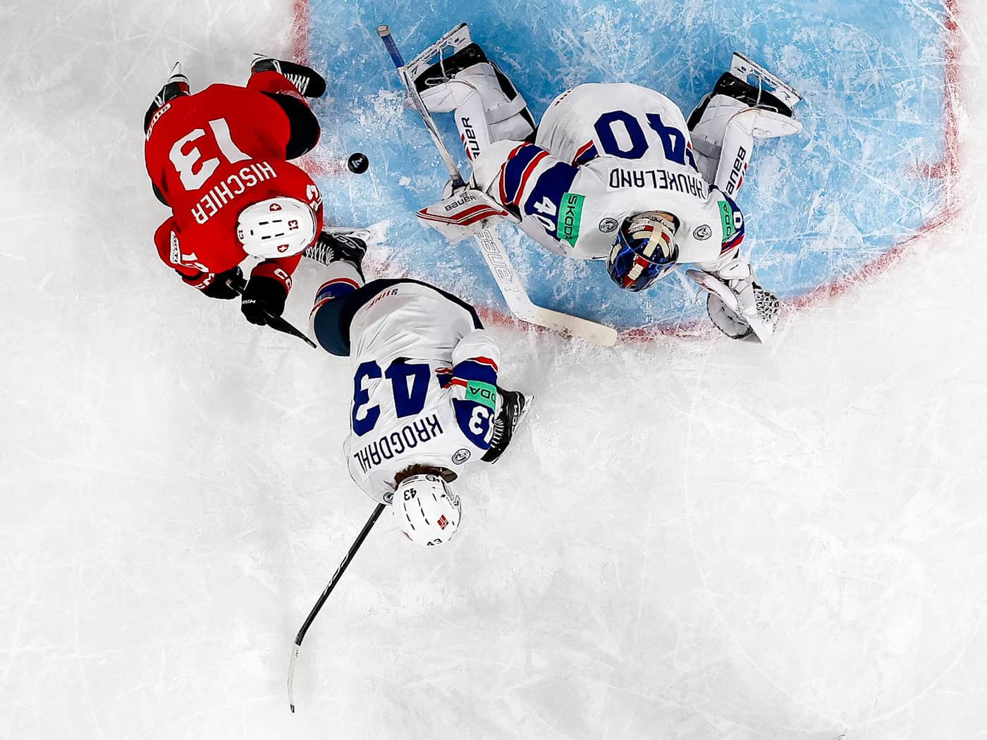 Verlässt die Straubing Tigers: Henrik Haukeland. (Archivbild) / Foto: Becker/KEYSTONE/dpa