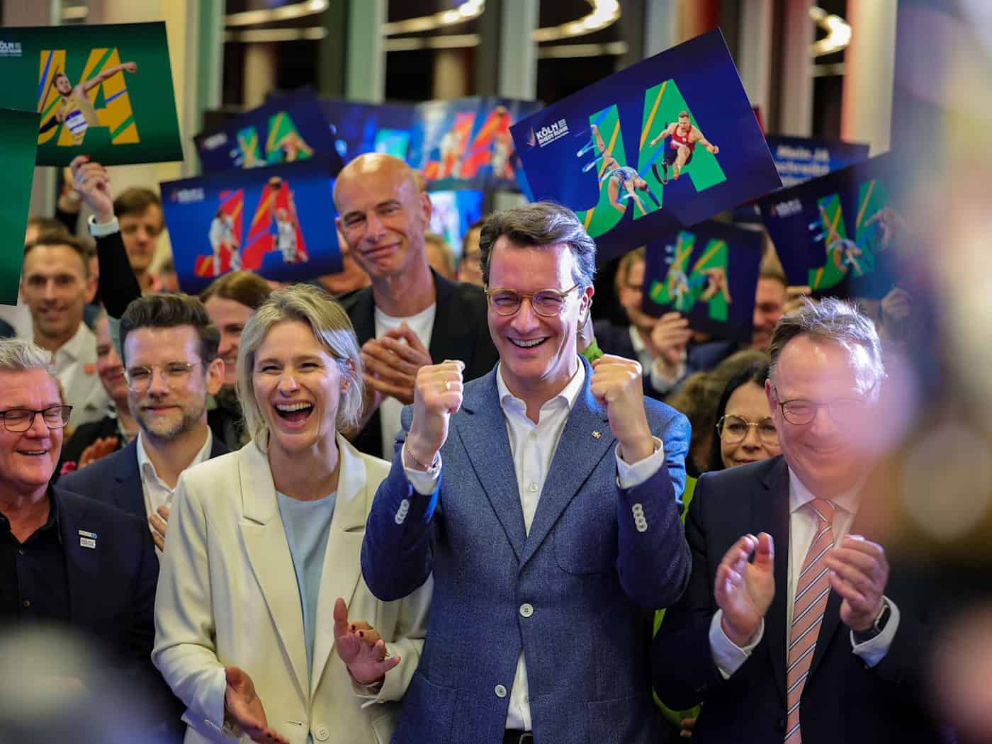 Hendrik Wüst will Olympische Spiele in NRW. (Archivbild) / Foto: Christoph Reichwein/dpa