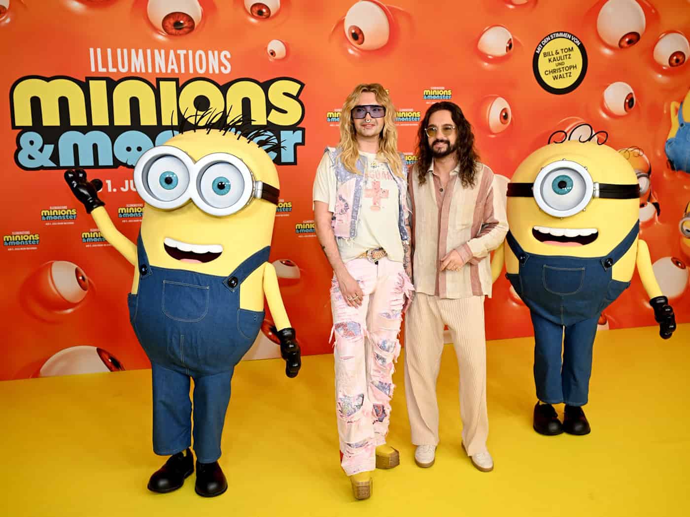 Bill und Tom Kaulitz bei der Deutschlandpremiere des Films.  / Foto: Felix Hörhager/dpa