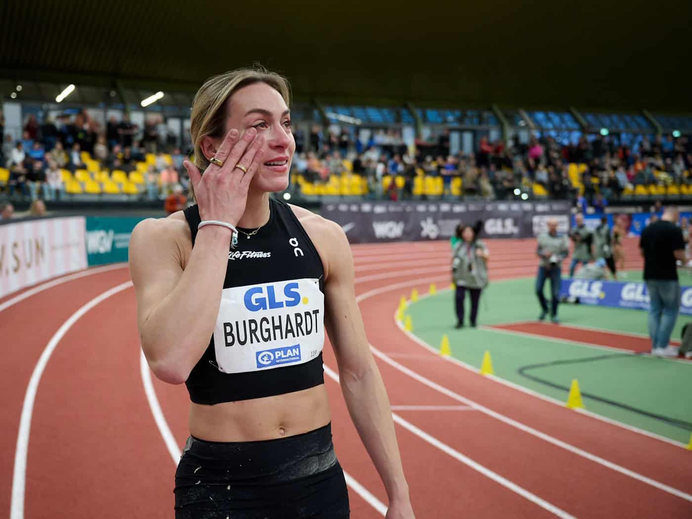 Sprinterin Alexandra Burghardt beendet ihre Karriere. (Archivbild) / Foto: Bernd Thissen/dpa