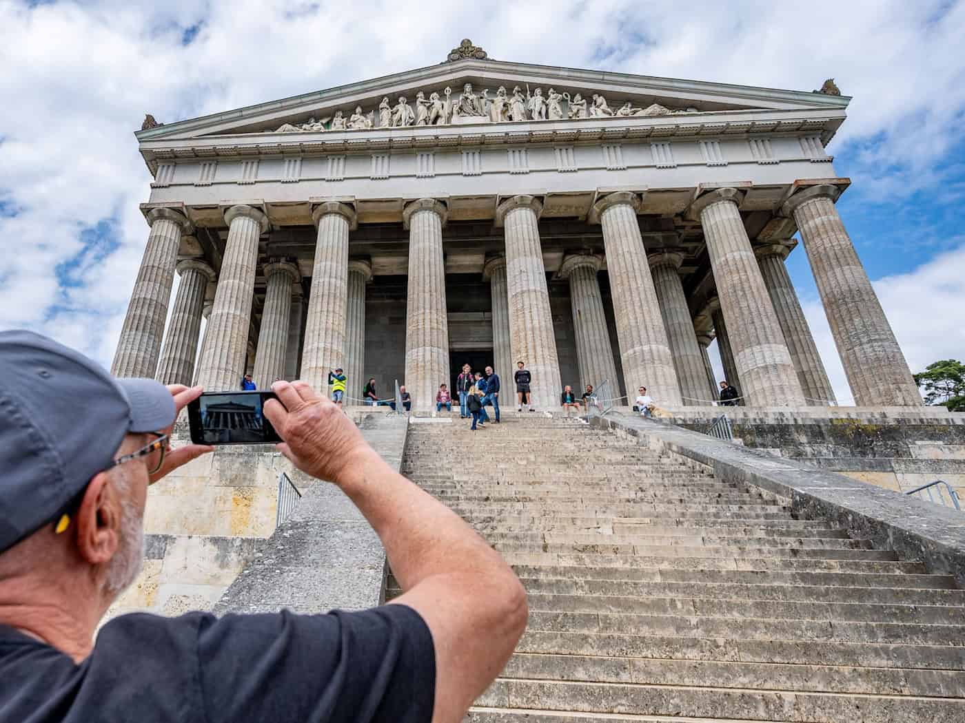 Die Walhalla ist ein beliebtes Ausflugsziel. / Foto: Armin Weigel/dpa