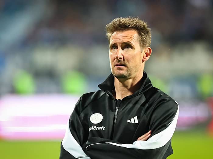 Sein Team trifft in der Vorbereitung auf Palermo: FCN-Trainer Klose. (Archivbild) / Foto: Daniel Karmann/dpa