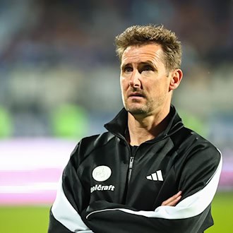 Sein Team trifft in der Vorbereitung auf Palermo: FCN-Trainer Klose. (Archivbild) / Foto: Daniel Karmann/dpa