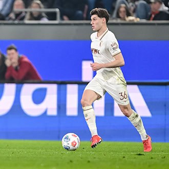 Mert Kömür erzielte für den FC Augsburg das 1:1 im Test gegen Saarbrücken. (Archivbild) / Foto: Harry Langer/dpa