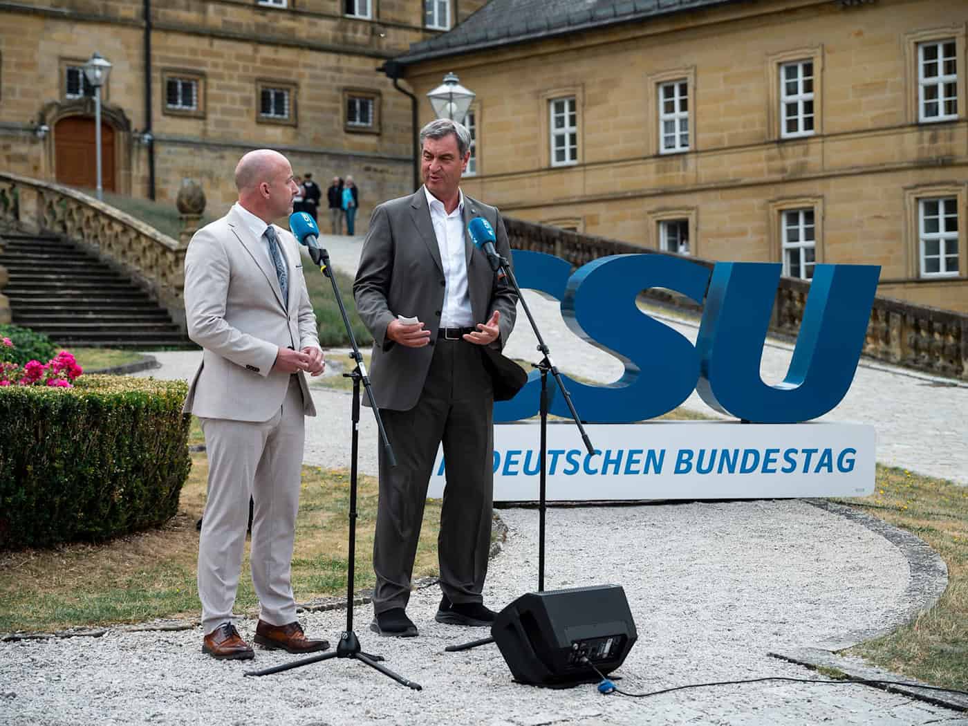 Die CSU sieht sich als Stabilitätsanker. / Foto: Daniel Vogl/dpa