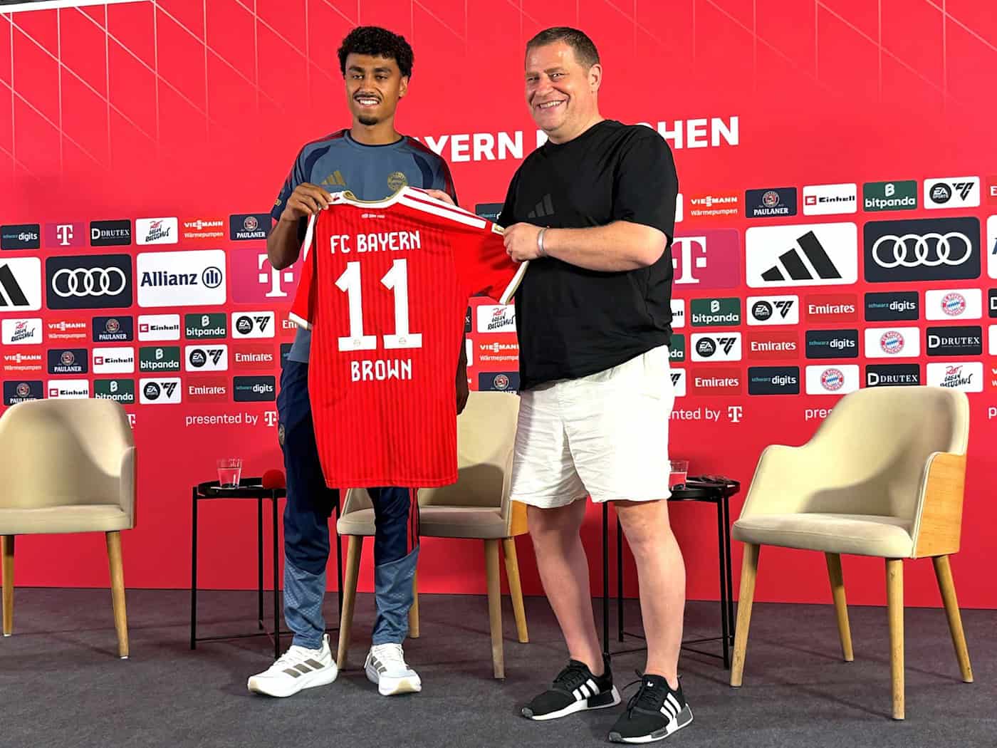 Eberl schwärmt von Bayern-Zugang Brown: «Gehört die Zukunft»