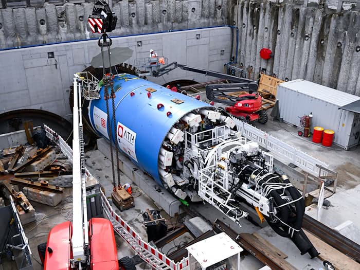 Die Tunnelbohrmaschine soll sich von der Donnersbergerbrücke in Richtung Marienhof graben. / Foto: Sven Hoppe/dpa