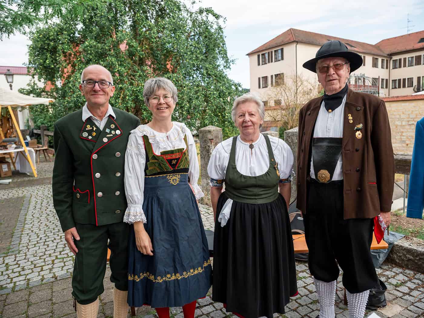Beim Tag der Franken stand Tracht hoch im Kurs. / Foto: Daniel Vogl/dpa
