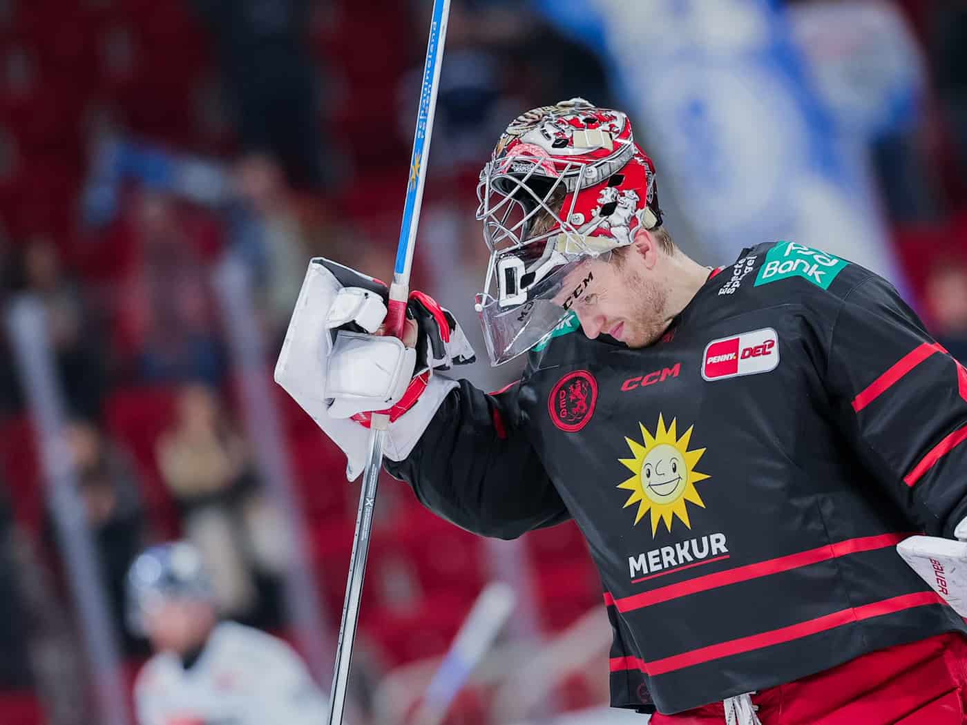 Der frühere DEG-Keeper Henrik Haukeland hat Straubing verlassen, nun gibt es für die Tigers Ersatz. (Archivbild) / Foto: Rolf Vennenbernd/dpa
