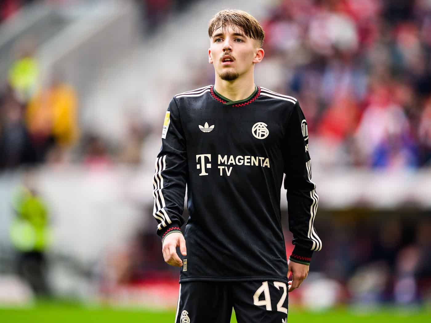  Lennart Karl macht beim FC Bayern weiter Fortschritte. (Archivbild) / Foto: Tom Weller/dpa