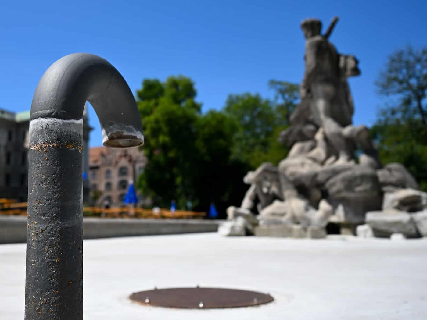 Vor den Verboten hatte die Stadt schon mehrere Brunnen abgeschaltet. (Archivbild) / Foto: Sven Hoppe/dpa
