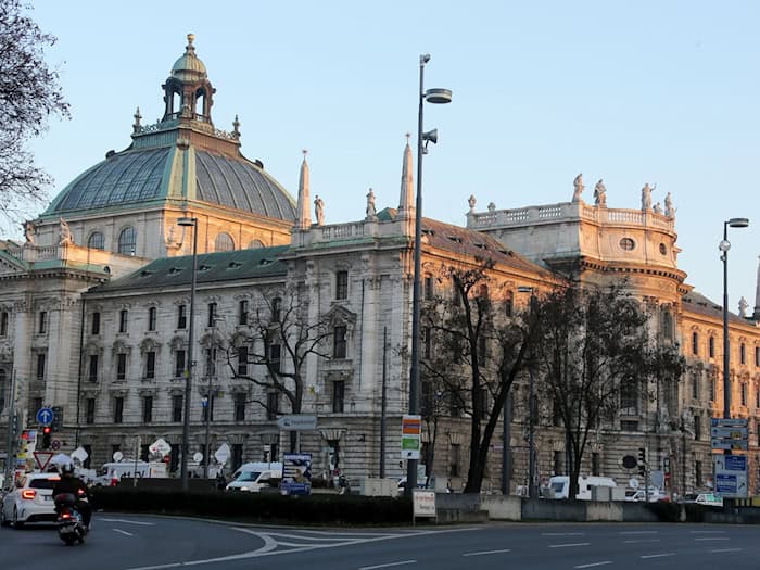 Das Justizministerium in München ist im Justizpalast untergebracht. (Symbolbild) / Foto: Stephan Jansen/dpa