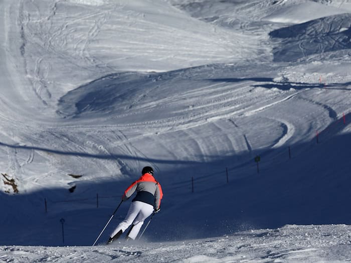 Am Fellhorn sollten Skifans künftig einen neuen Sessellift nutzen können. Nun wurde der Bau vorläufig gestoppt. (Archivbild) / Foto: Karl-Josef Hildenbrand/dpa
