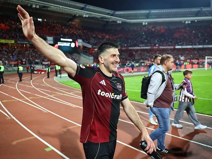 Tschüss Nürnberg: Luka Lotschoschwili wechselt nach Köln. (Archivbild) / Foto: Daniel Karmann/dpa