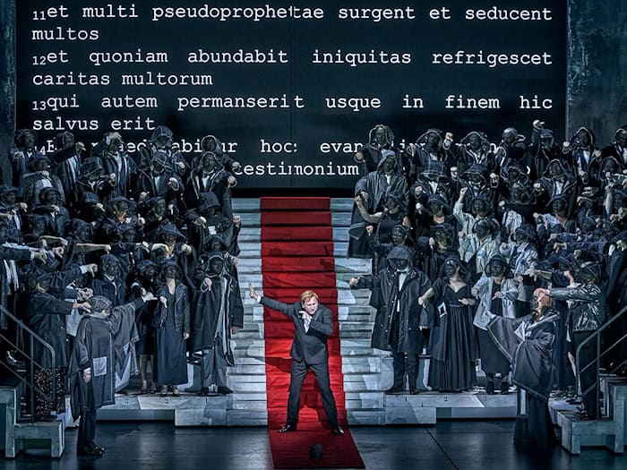 Andreas Schager gibt den Diktator. / Foto: Enrico Nawrath/Bayreuther Festspiele/dpa