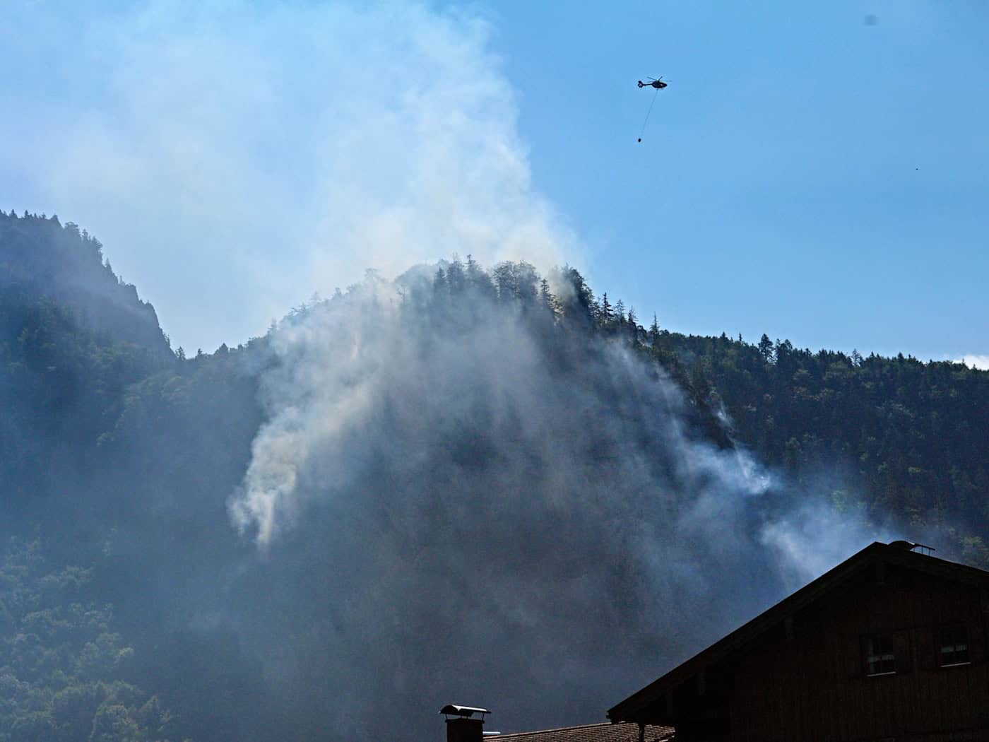 Waldbrand in Chiemgauer Alpen: «Vorsichtig optimistisch»