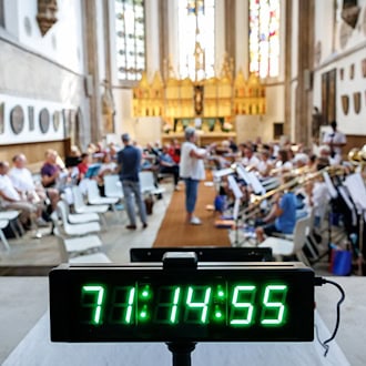 72 Stunden Posaunenmusik in Nürnberg: 1.800 Bläser versuchen Weltrekord