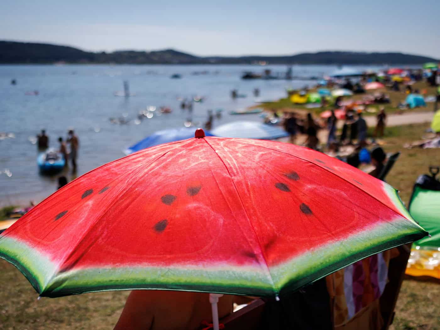 Giftige Blaualgen: Badeverbot am Kleinen Brombachsee bei Absberg (Franken)