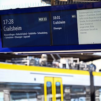 Zugverkehr nach Reparaturen wieder auf Strecke Crailsheim–Aalen freigegeben