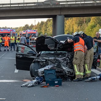 Mehrere Schwerverletzte bei Unfall auf A73 bei Bamberg