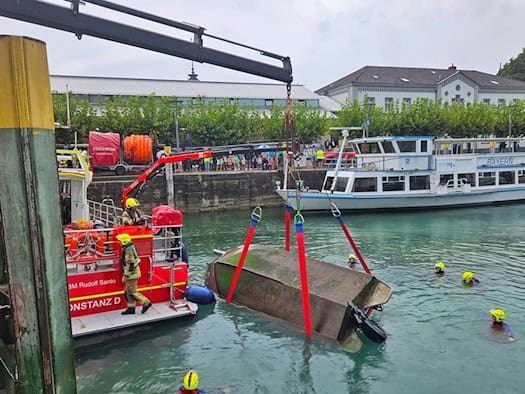 Rettung auf dem Bodensee: Motorboot kentert bei Hilfsaktion