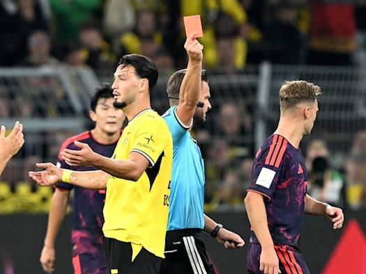 Rot im Supercup: Diese Strafe droht Dortmunds Bensebaini