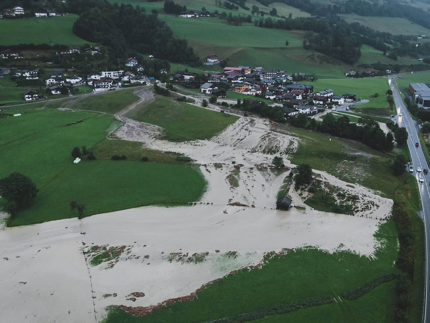 Überflutungen und Muren im Westen Österreichs