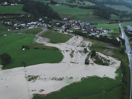 Überflutungen und Muren im Westen Österreichs