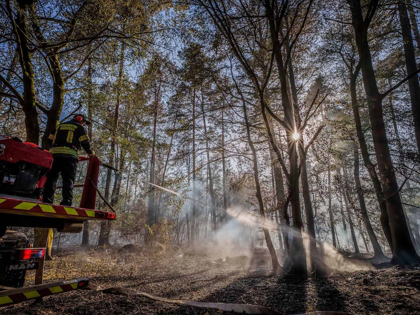 Waldbrand: Bürger sollen möglichst nicht duschen oder baden