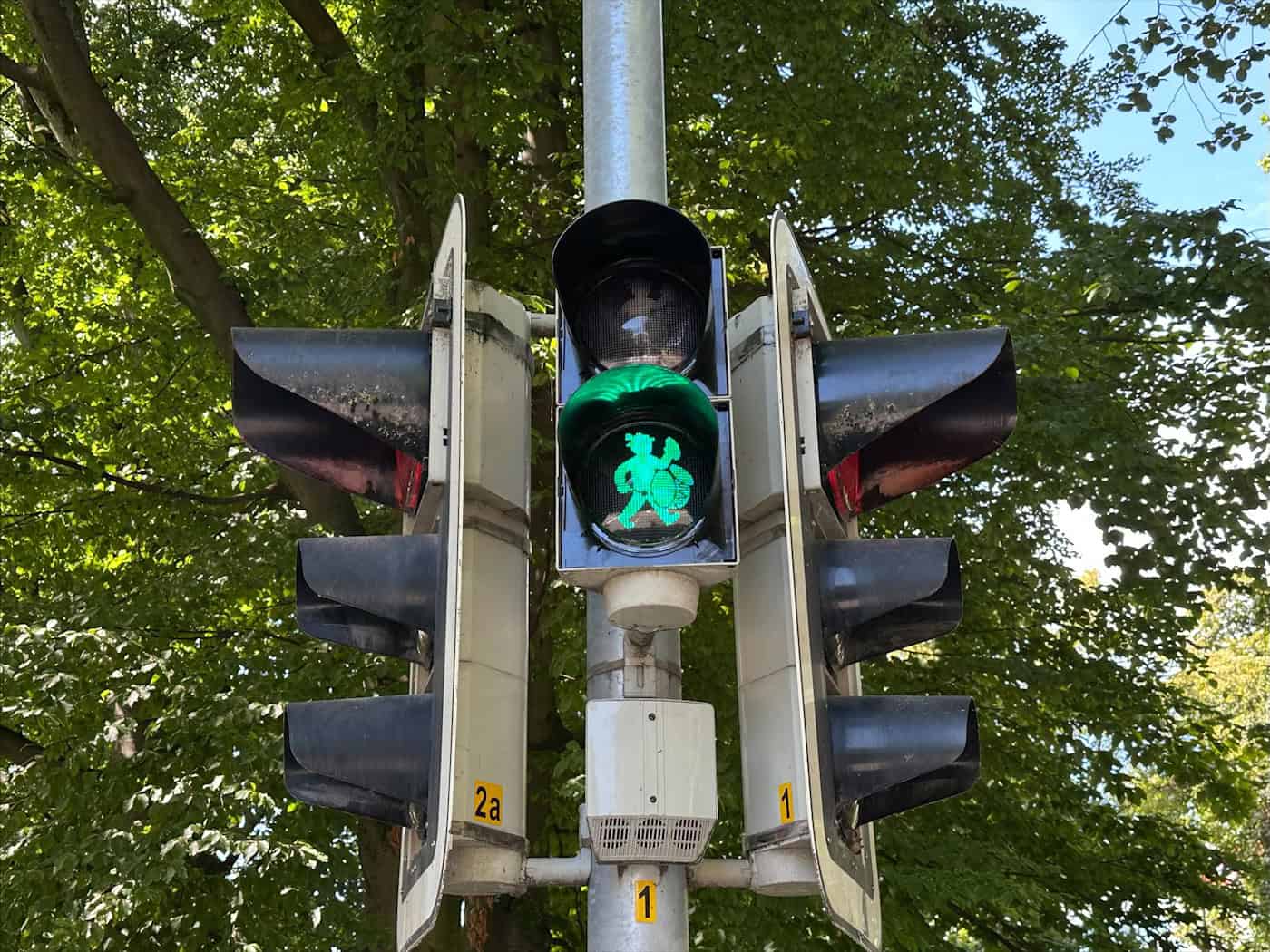 Wiesntrommler-Ampeln in Rosenheim