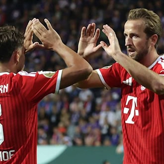 Bayern Spieler Tom Bischof und Harry Kane