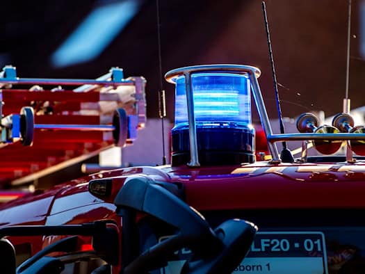 Lagerhallen-Brand in Ulm - Reifen gelagert