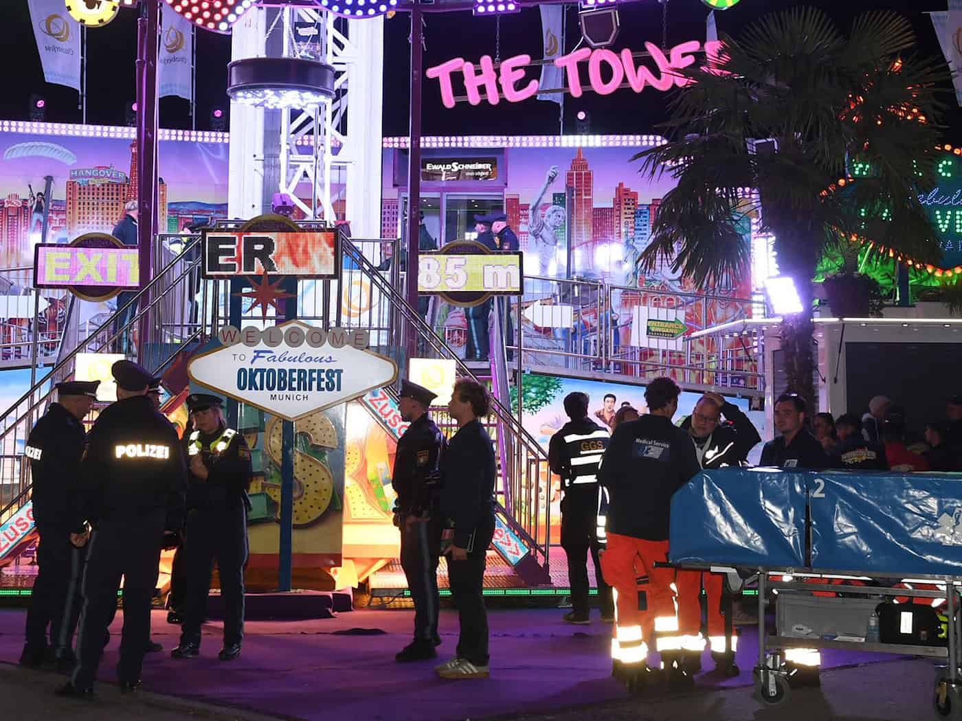 Tödlicher Betriebsunfall an Free-Fall-Turm beim Münchner Oktoberfest