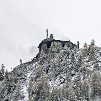 Kehlsteinhaus: Versicherungsgutachter am Brandort
