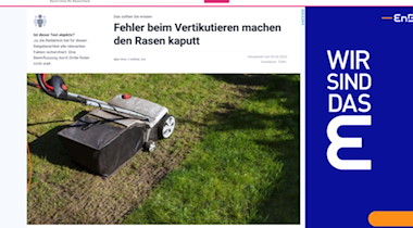Rasen vertikutieren statt Olaf Scholz (Screenshot: t-online.de 19.5.2022)