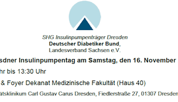 23. Insulinpumpentag am Samstag, den 16. November 2024 am Universitätsklinikum Carl Gustav Carus Dresden 