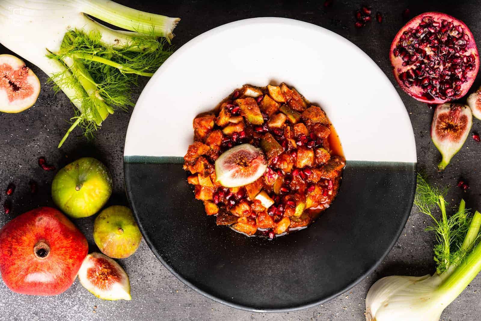 Orientalischer Salat mit Feigen und Fenchel