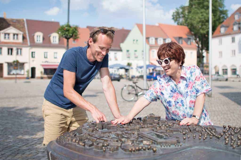 Stadtmodell zum Tasten Stadt Senftenberg