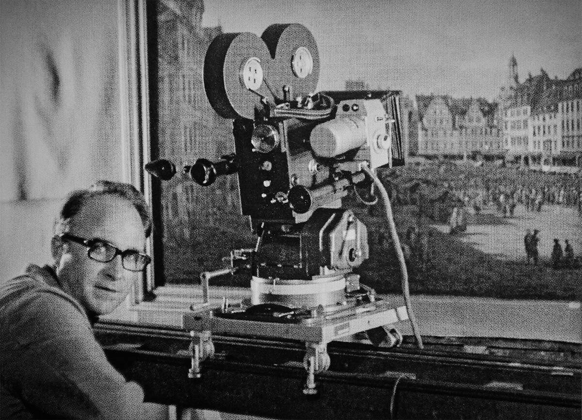 Ernst Hirsch bei der Arbeit am Canaletto-Film, 1971. Foto: Steffen Krahl Ernst Hirsch bei der Arbeit am Canaletto-Film, 1971. Foto: Steffen Krahl